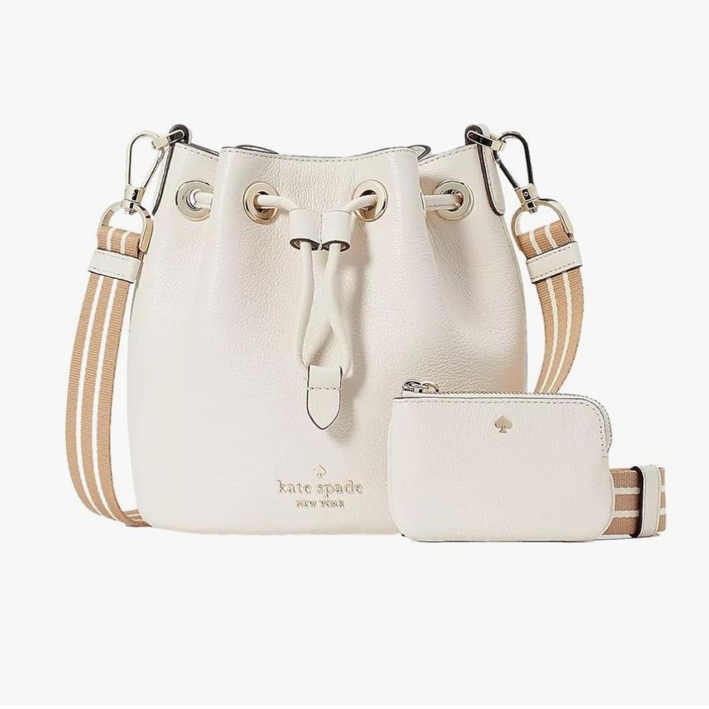 Kate Spade New York Women's Rosie Pebbled Leather Mini
Bucket Bag